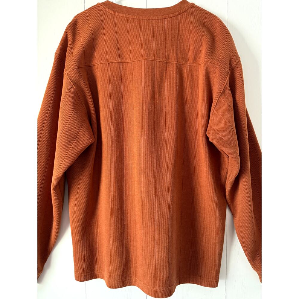 Columbia Sportswear Company Men's Burnt Orange Pullover Ribbed Sweater, Size L - Picture 4 of 8